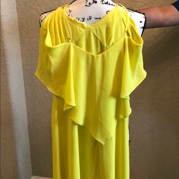 Gianni Bini Yellow Fluorescent Maxi Dress - Picture 3 of 3